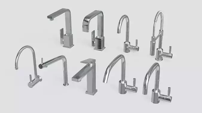 Kitchen Sink Faucet Set of 9