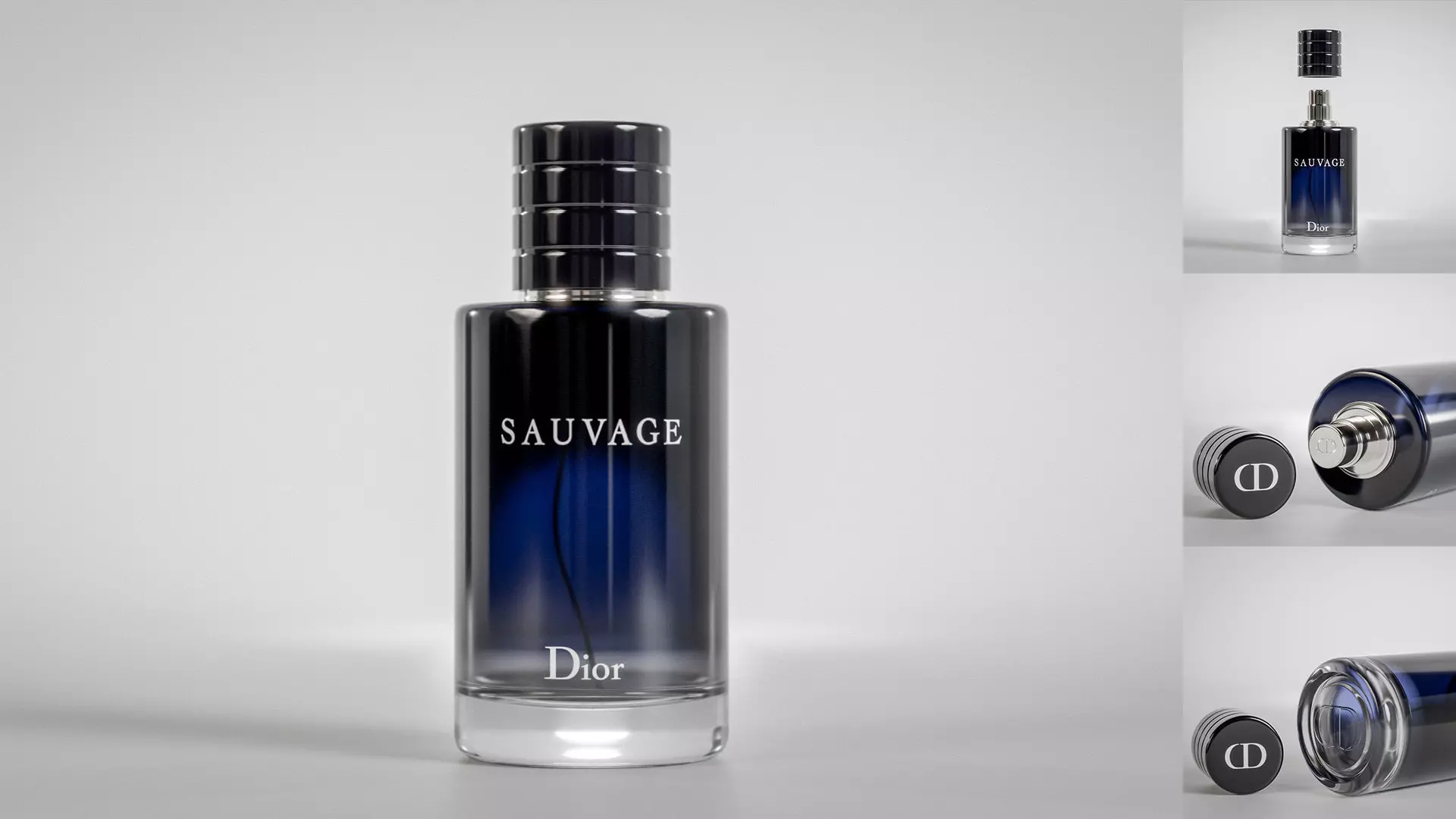 Dior Sauvage 100ml perfume Bottle 3D model_0