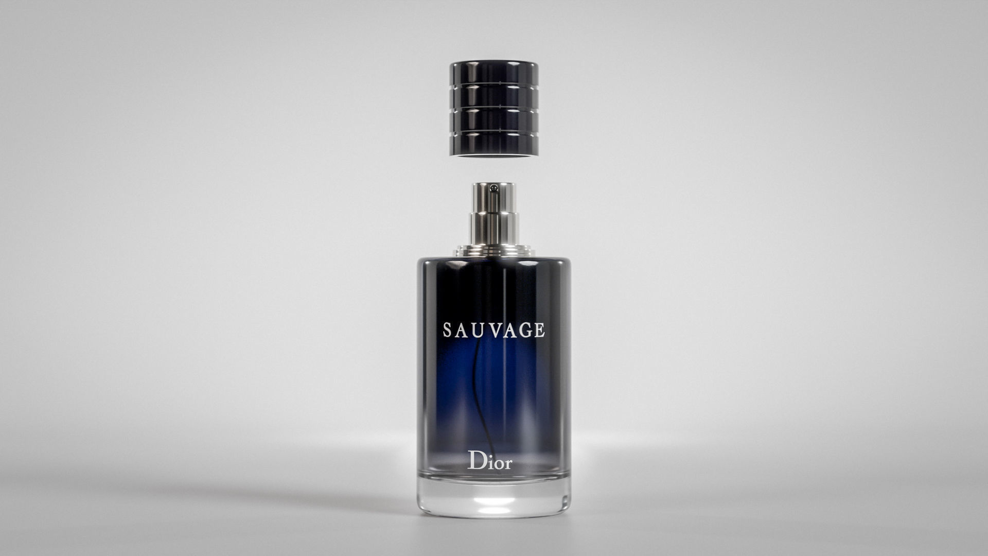 Dior Sauvage 100ml perfume Bottle 3D model_1