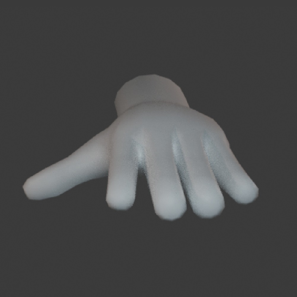 Hands Low Poly Rigged 3D Model Base Mesh Low-poly 3D model_2