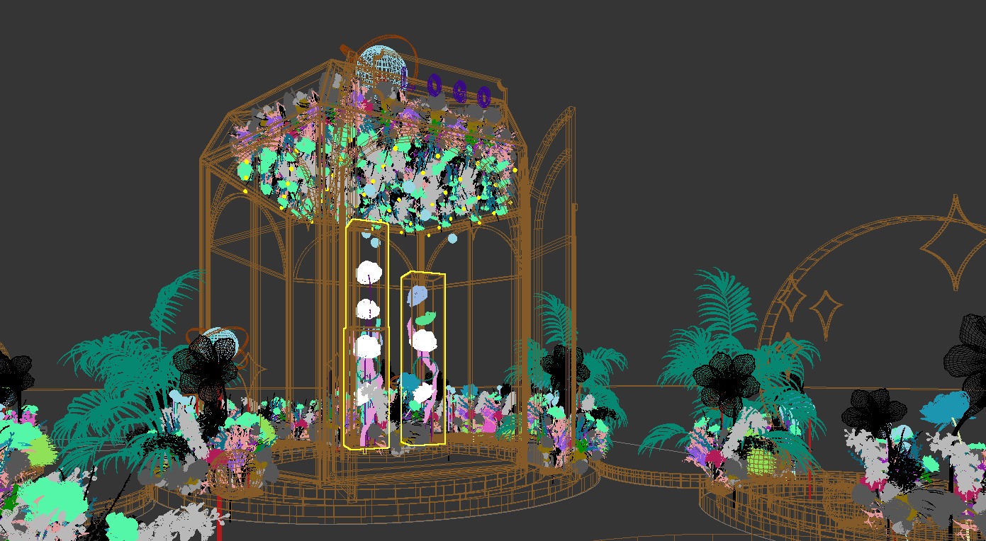 Floristry Fine art display 3D model_3