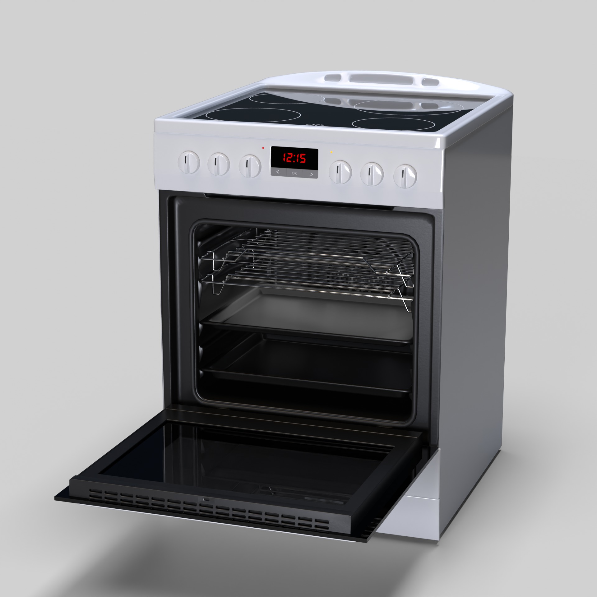 Hansa FCCW69209 electric stove 3D model_2