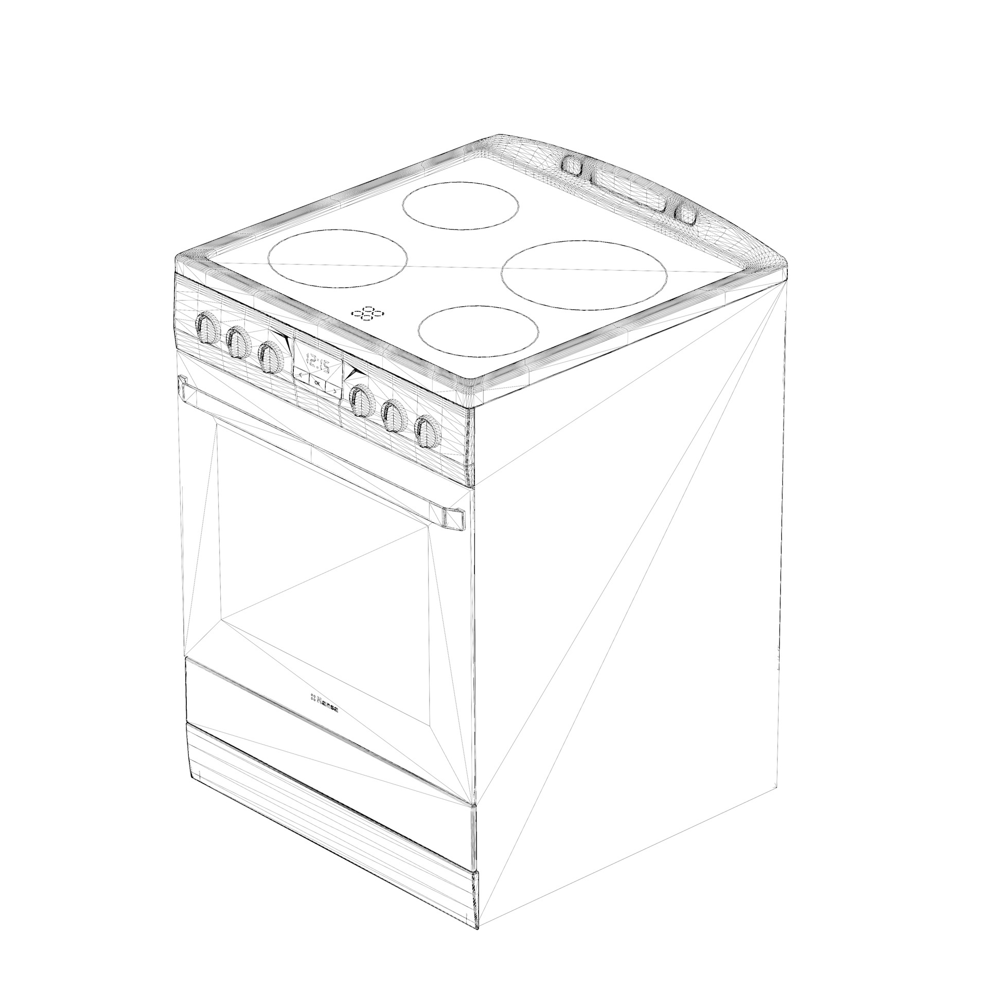 Hansa FCCW69209 electric stove 3D model_5