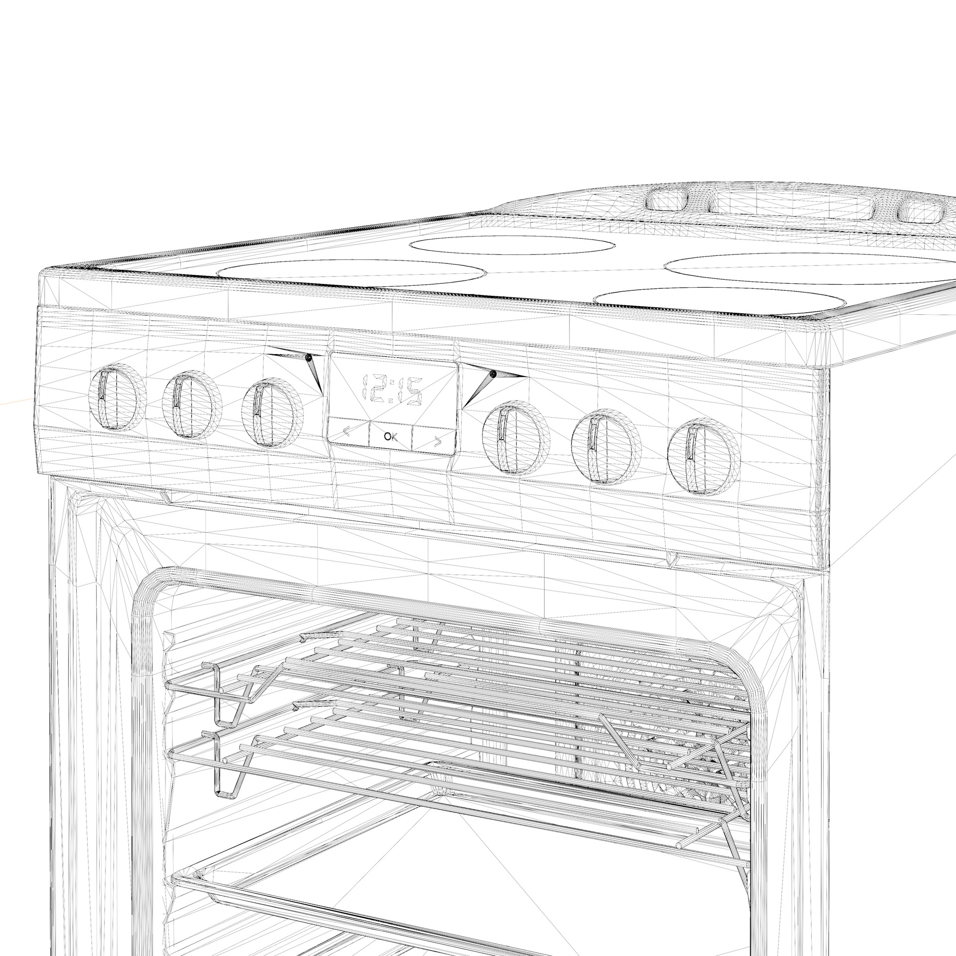 Hansa FCCW69209 electric stove 3D model_7