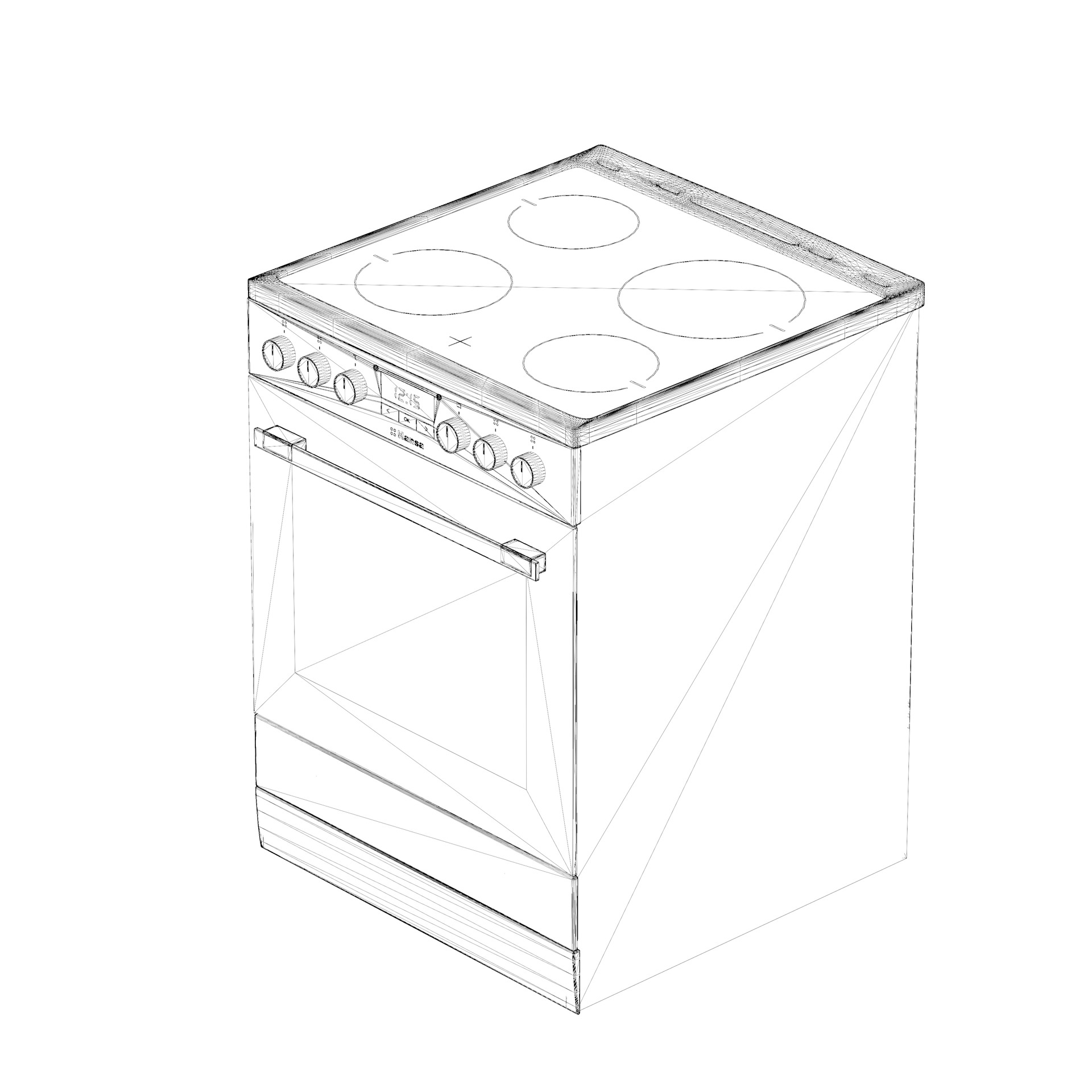 Hansa FCCX68203 electric stove 3D model_5