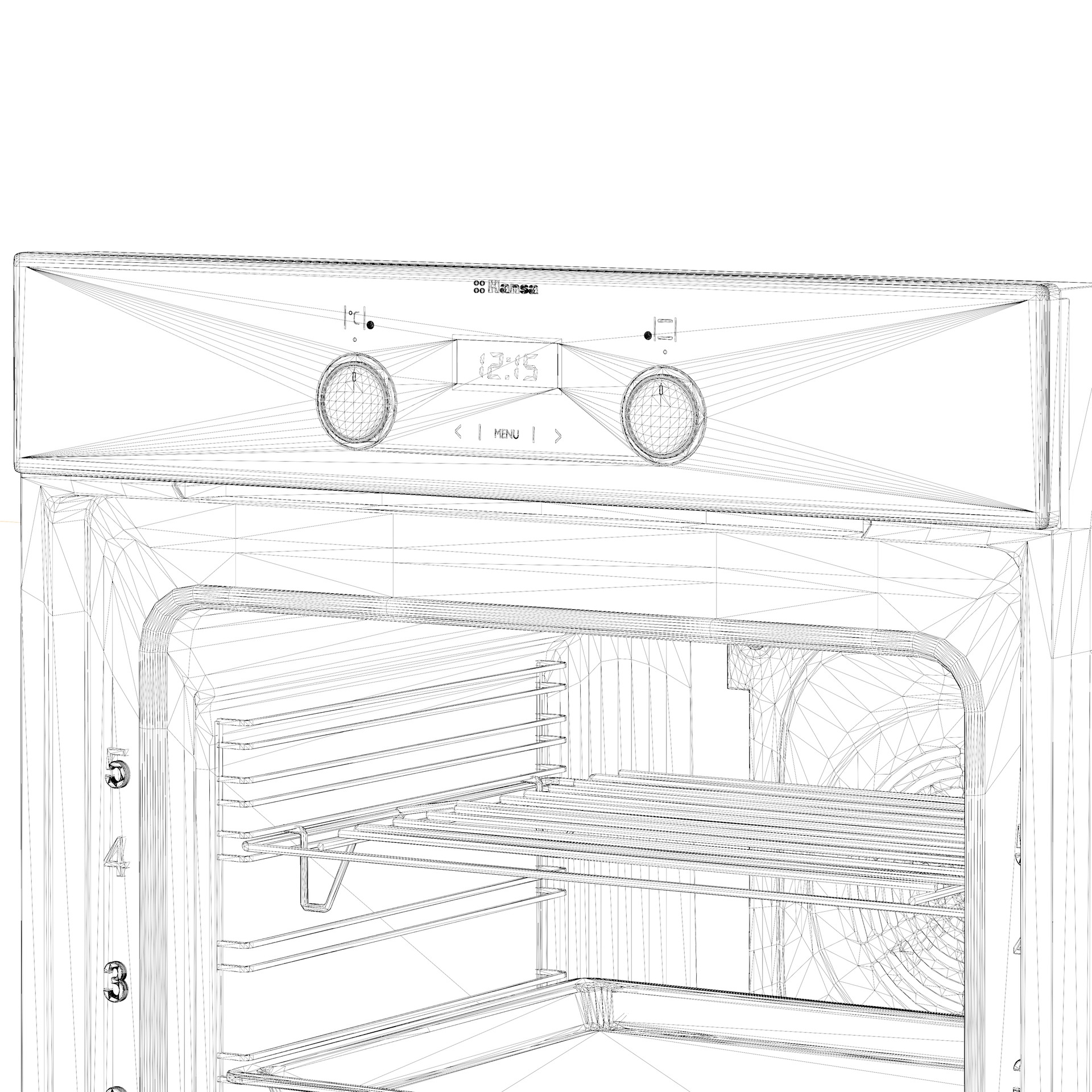 Hansa BOEW60475 built-in oven 3D model_7