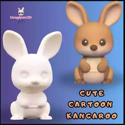 Cute Cartoon Kangaroo