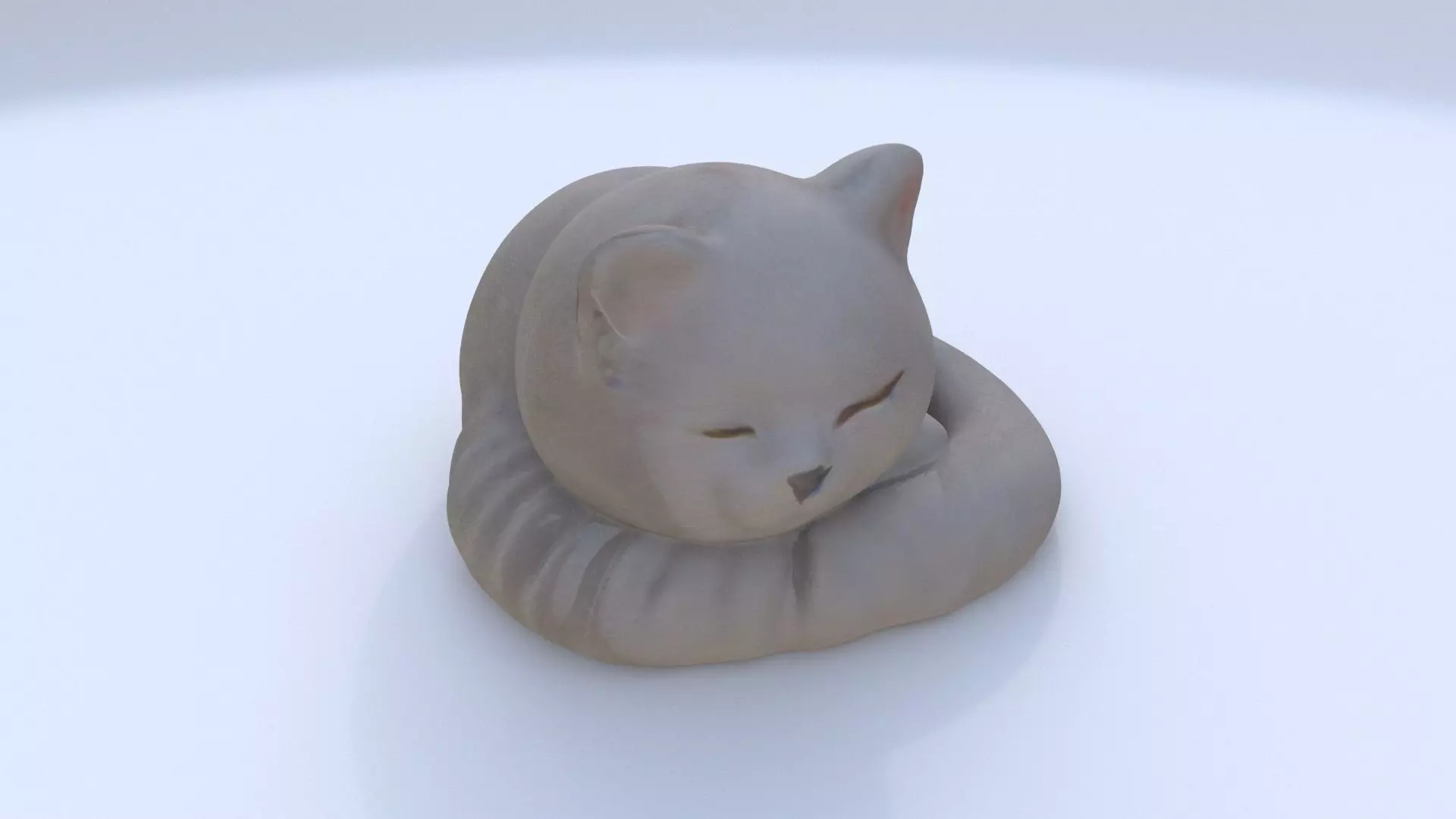 British Shorthair sleeping 3D model_0
