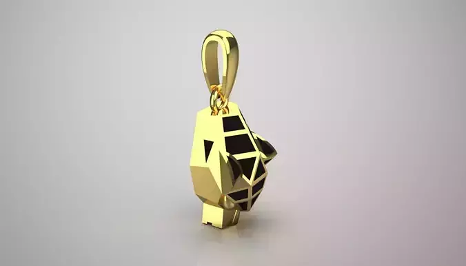 tiger gold pendant gp0167