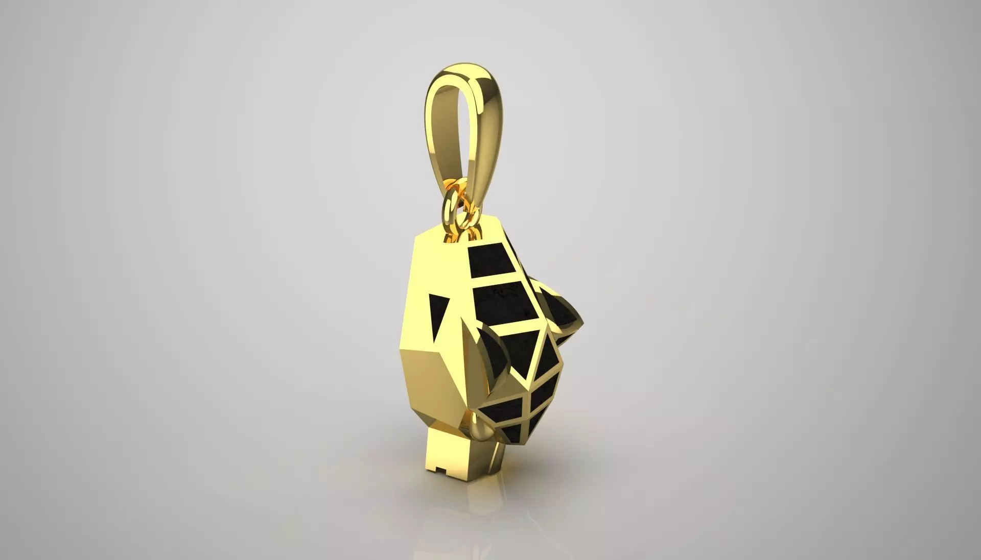 tiger gold pendant gp0167 3D print model