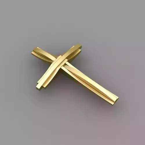 CROSS JESUS PENDENT 40MM