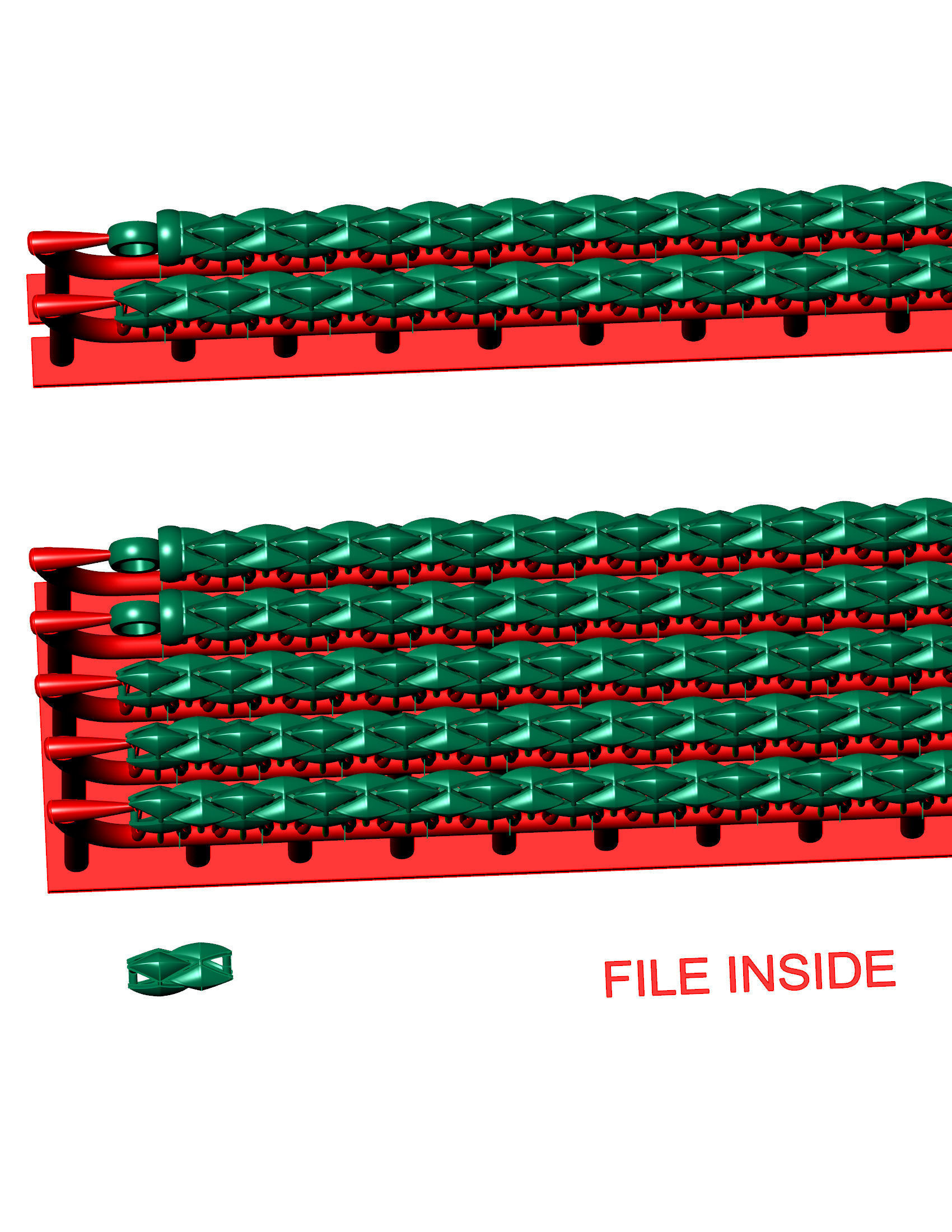 chain luxury new design gold silver STL 3D print model_5