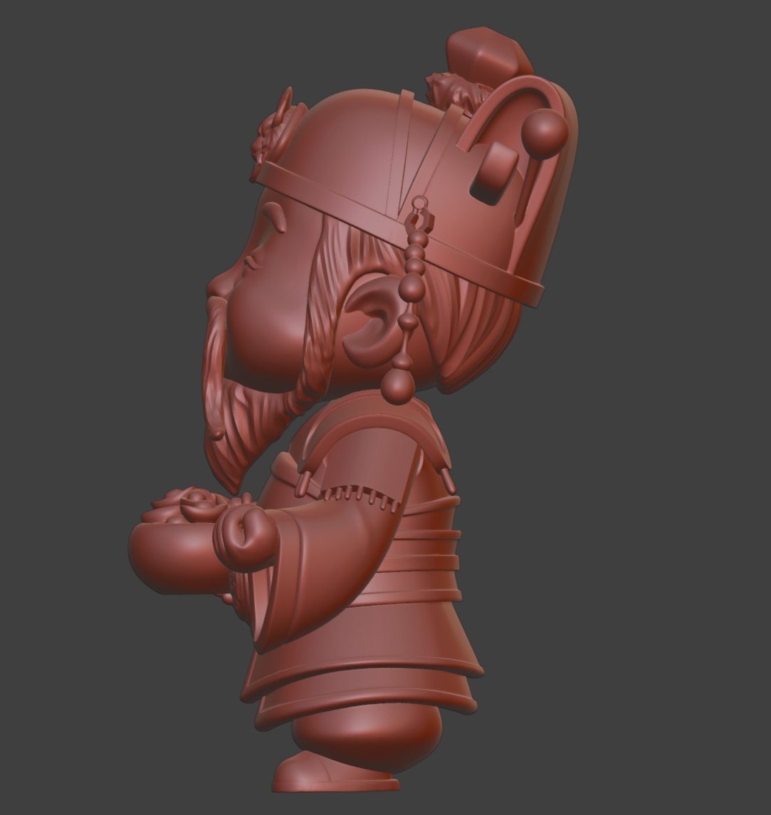 God-of-Weath-Chibi-cute 3D print model_2