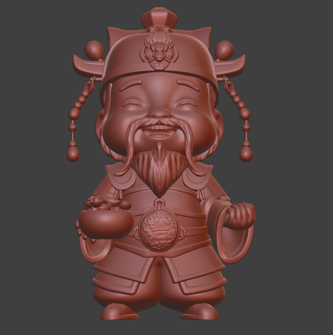 God-of-Weath-Chibi-cute 3D print model_1