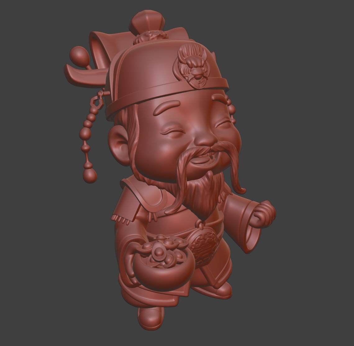 God-of-Weath-Chibi-cute 3D print model_5