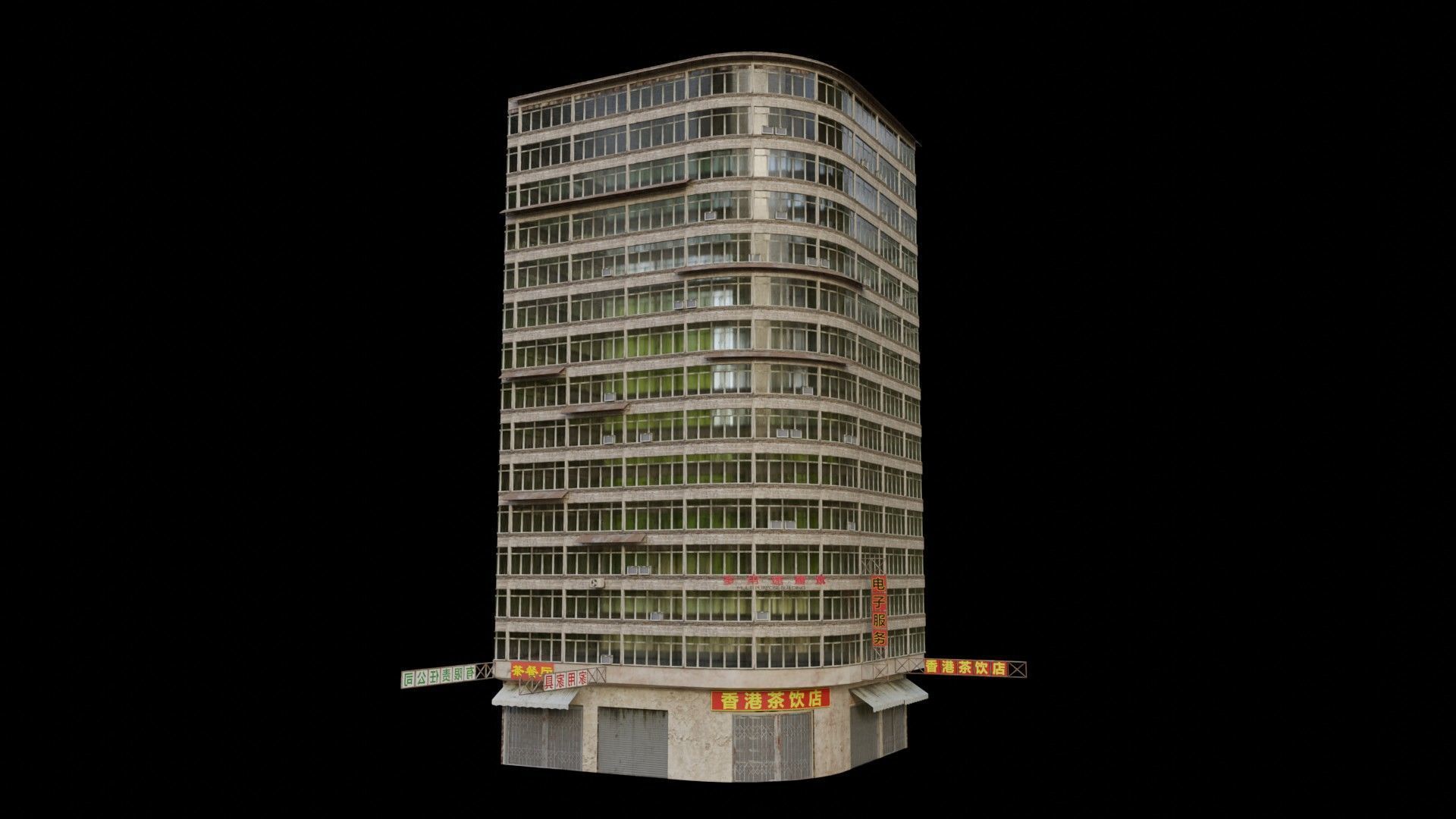 Building pack Include city example 3D model_4