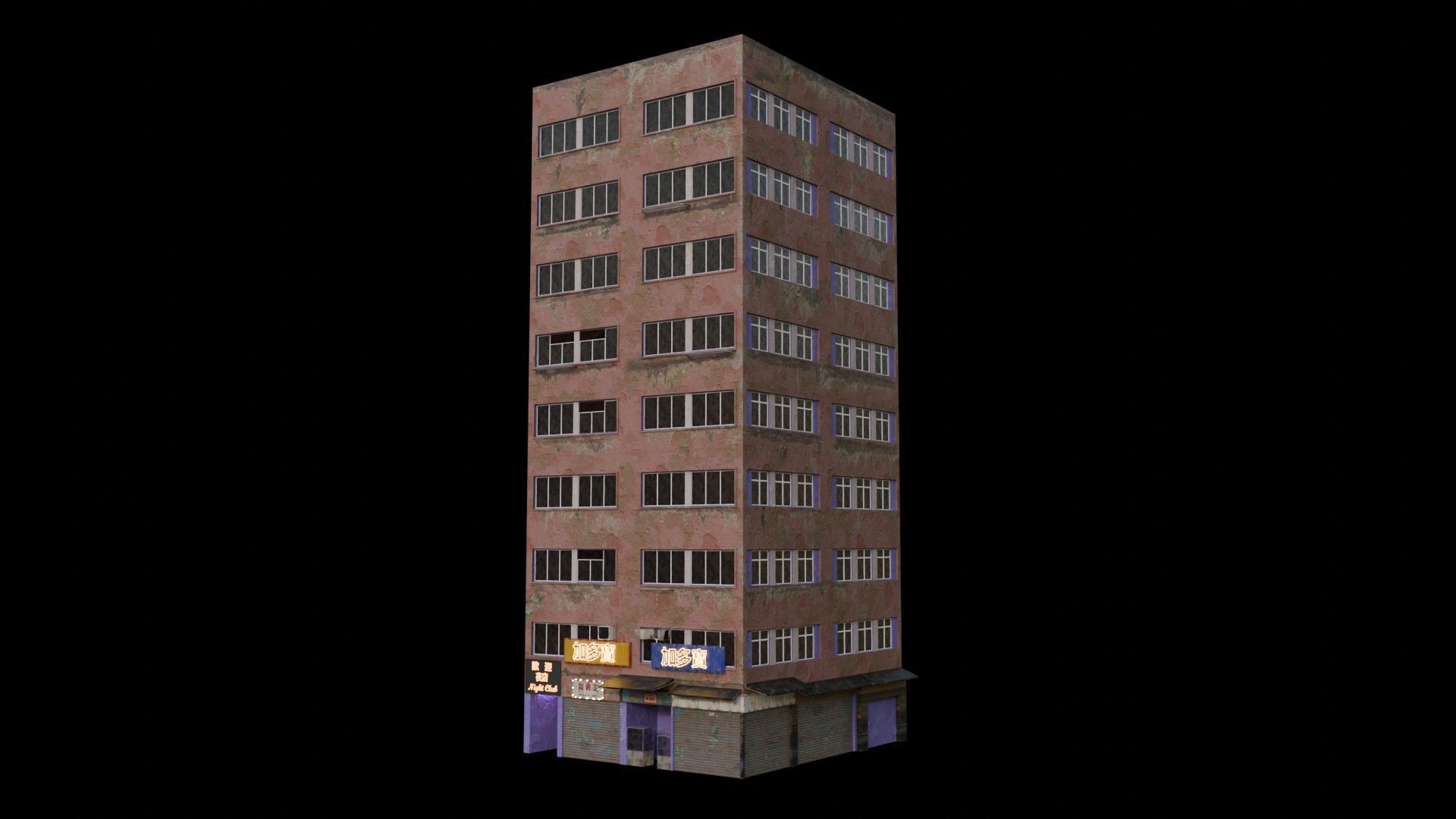 Building pack Include city example 3D model_7
