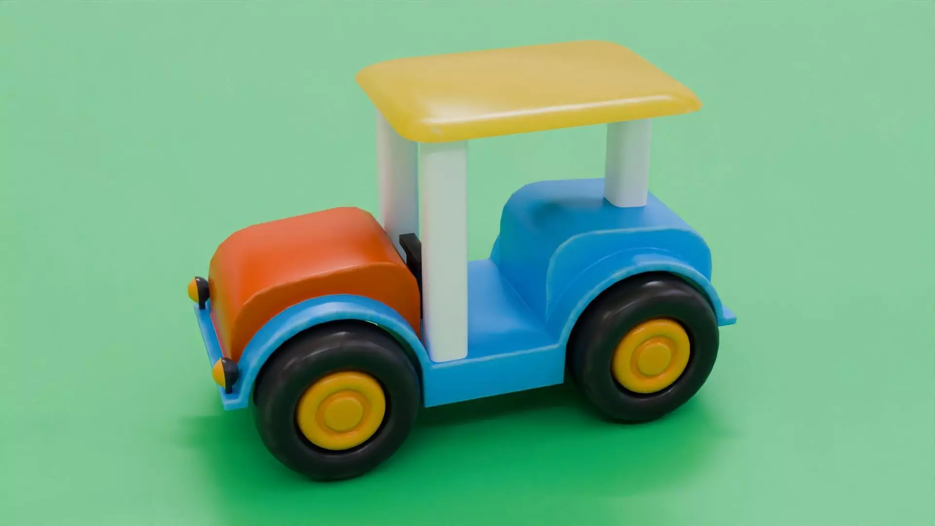 Toy Car 3D Model Low-poly 3D model_0