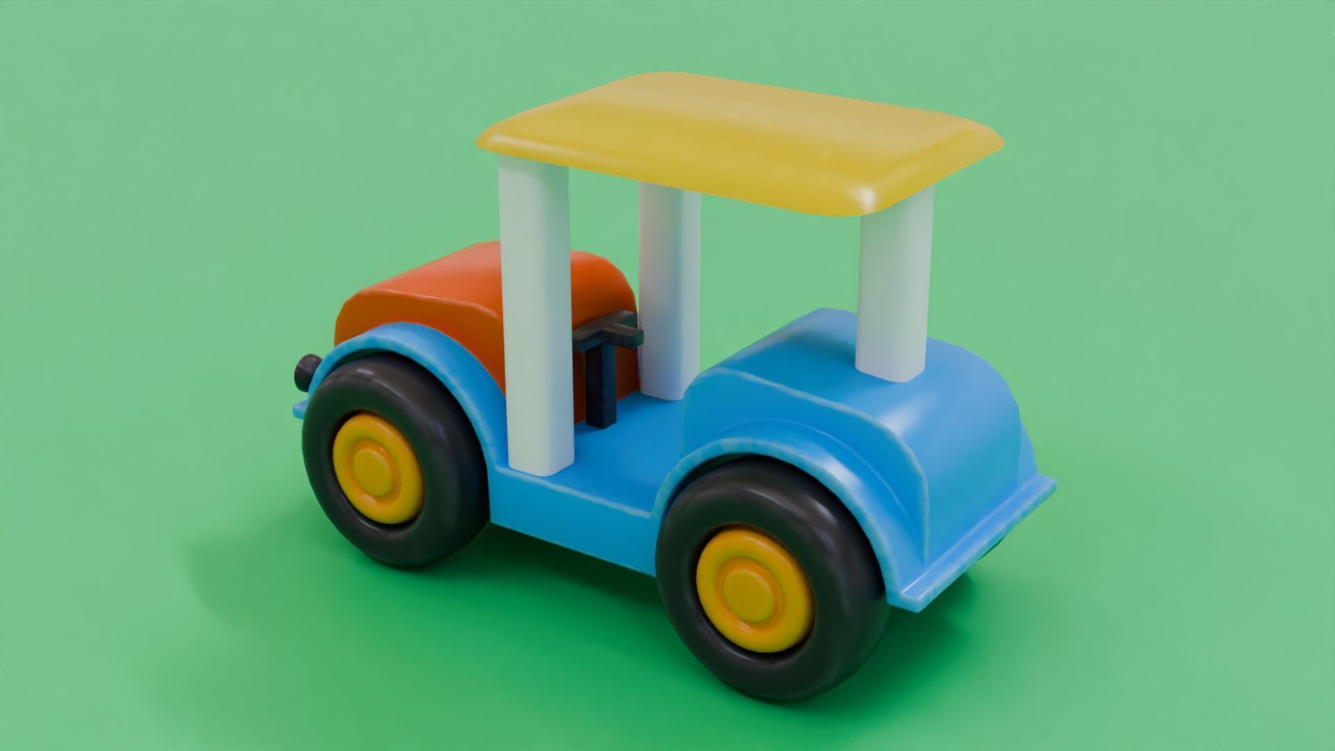 Toy Car 3D Model Low-poly 3D model_1