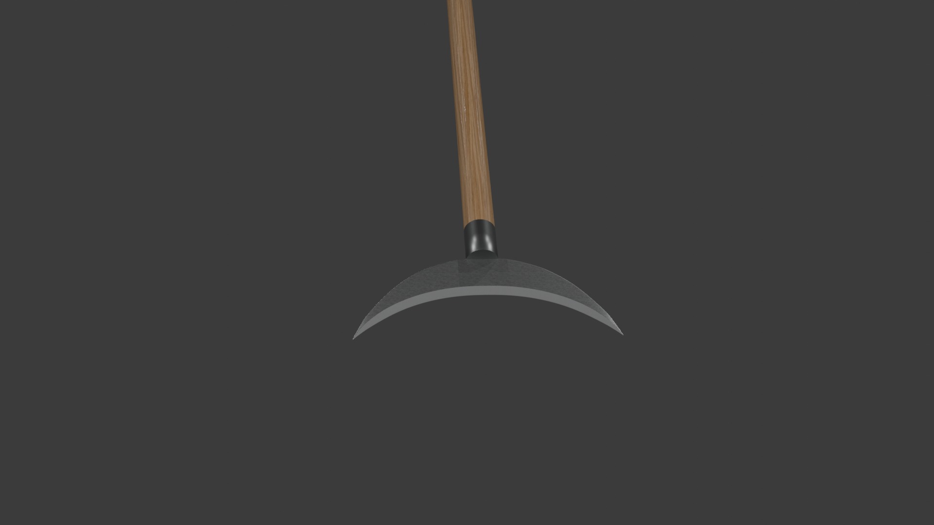 Chan Bo staff of Buddhist monks Low-poly 3D model_2