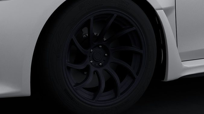 Artisa Night Aftermarket Wheel Low-poly 3D model