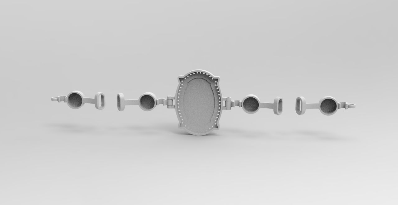 pulsera virgen  3D print model_5