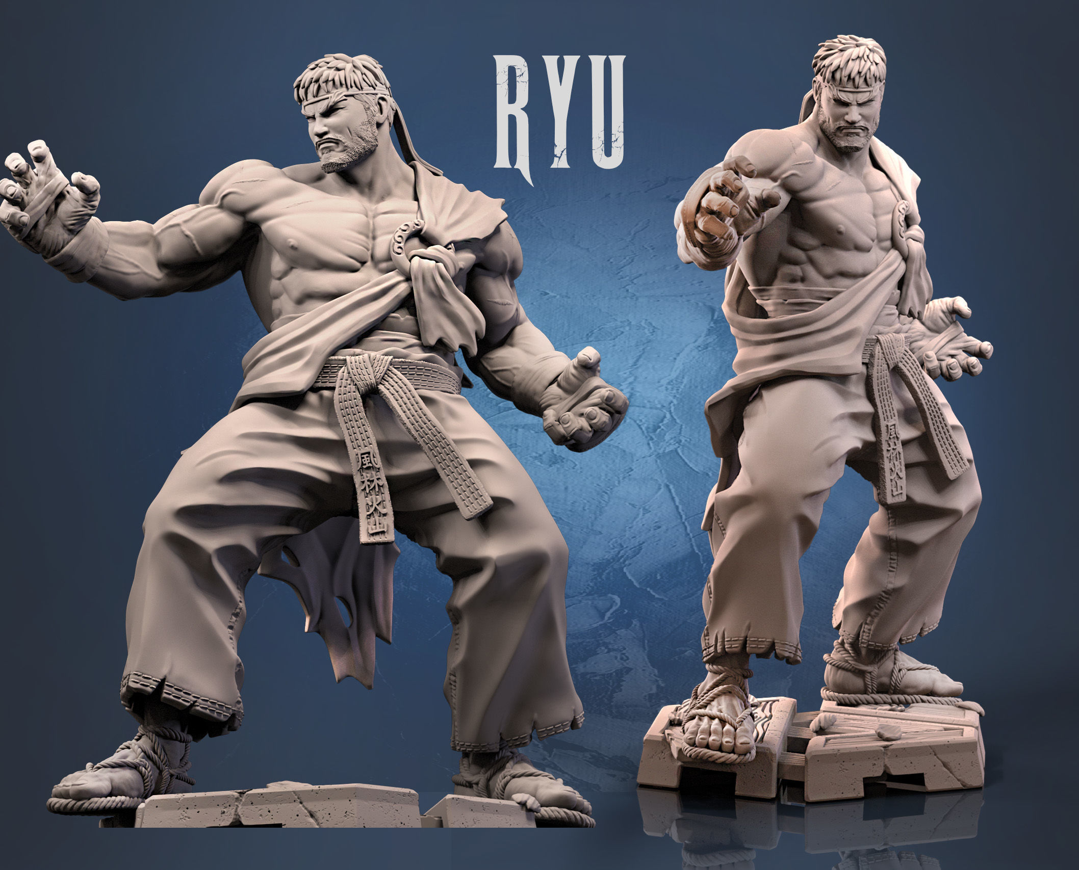 Ryu Street Fighter 3D print model_1