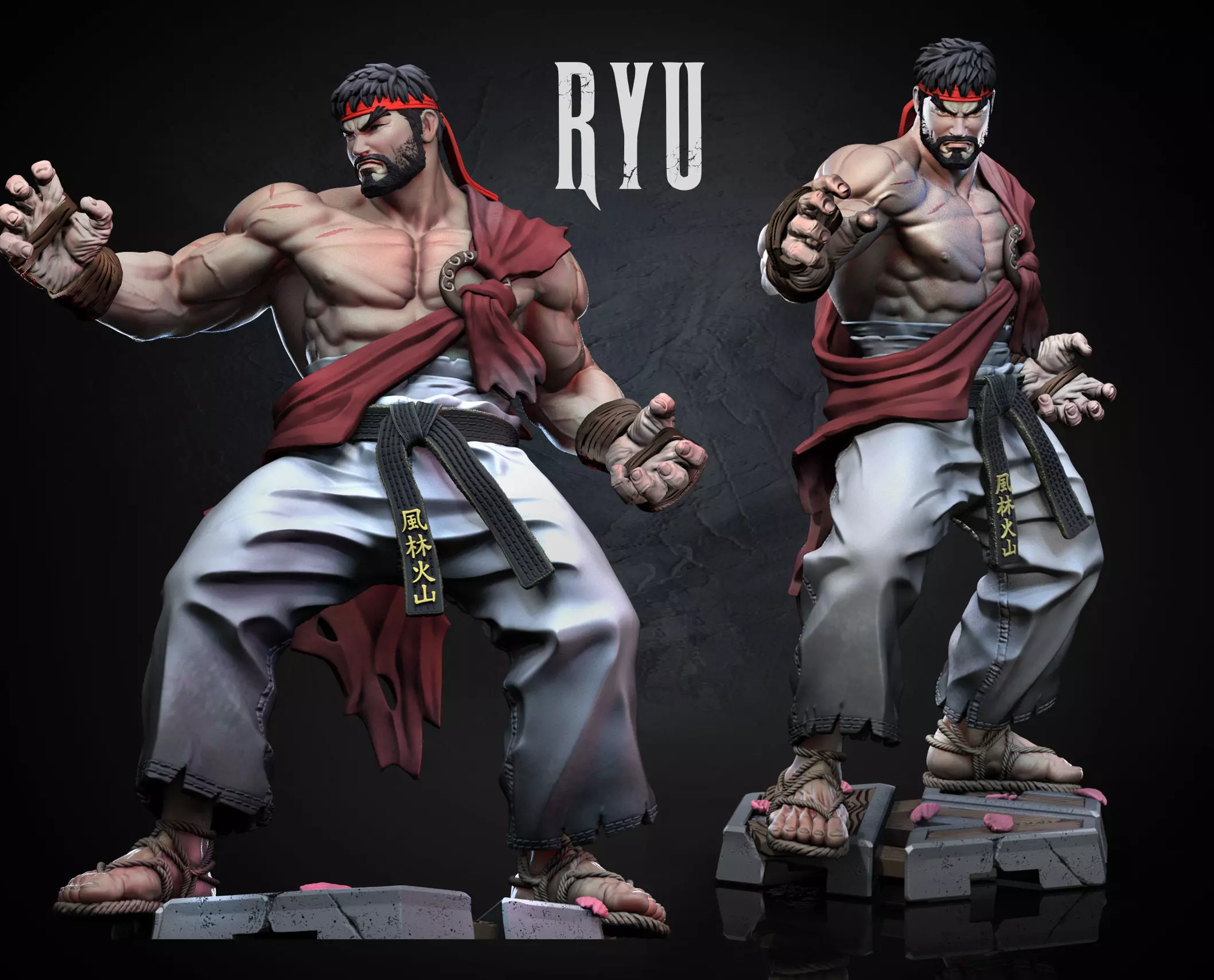 Ryu Street Fighter 3D print model_0