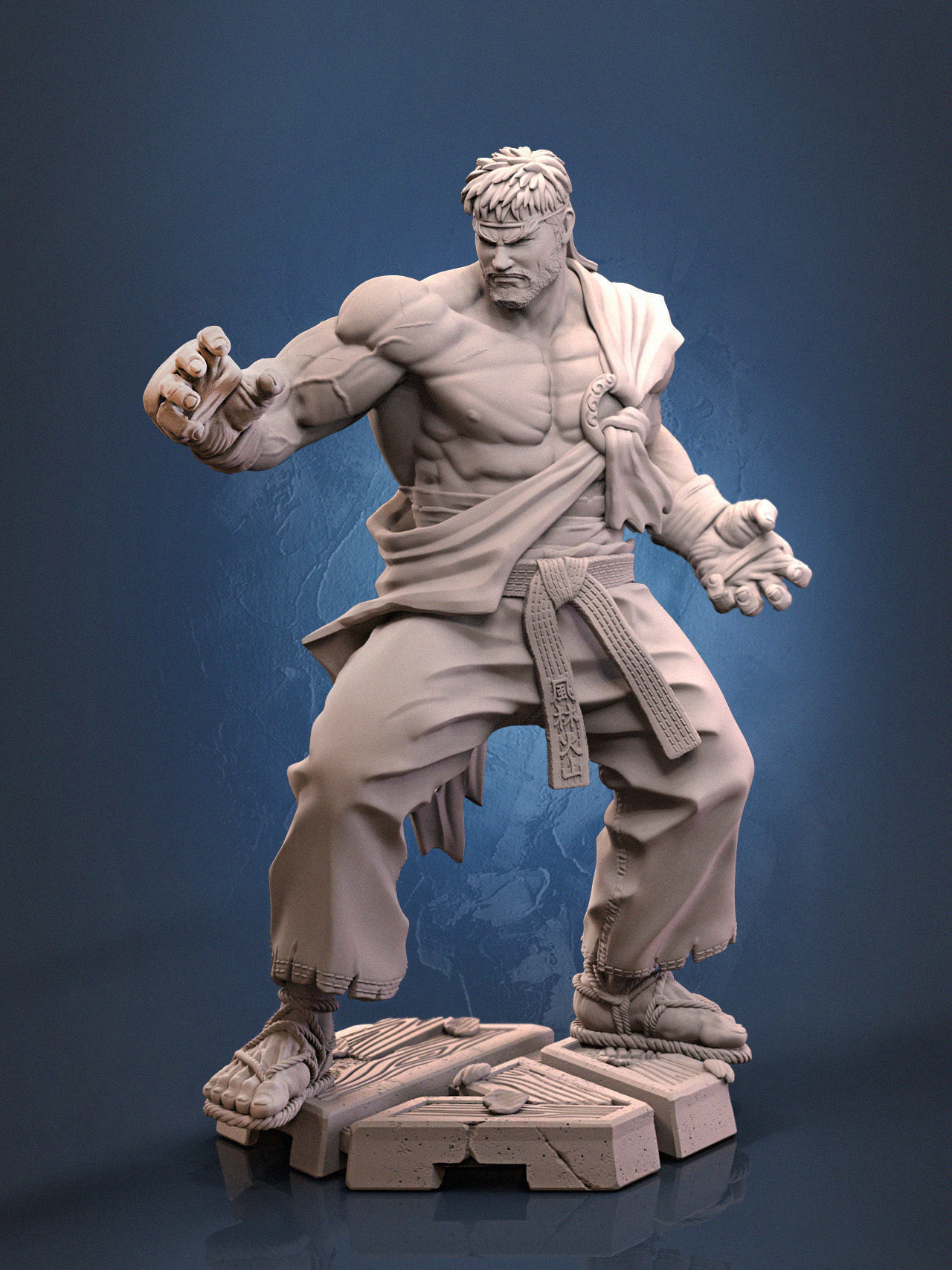 Ryu Street Fighter 3D print model_5