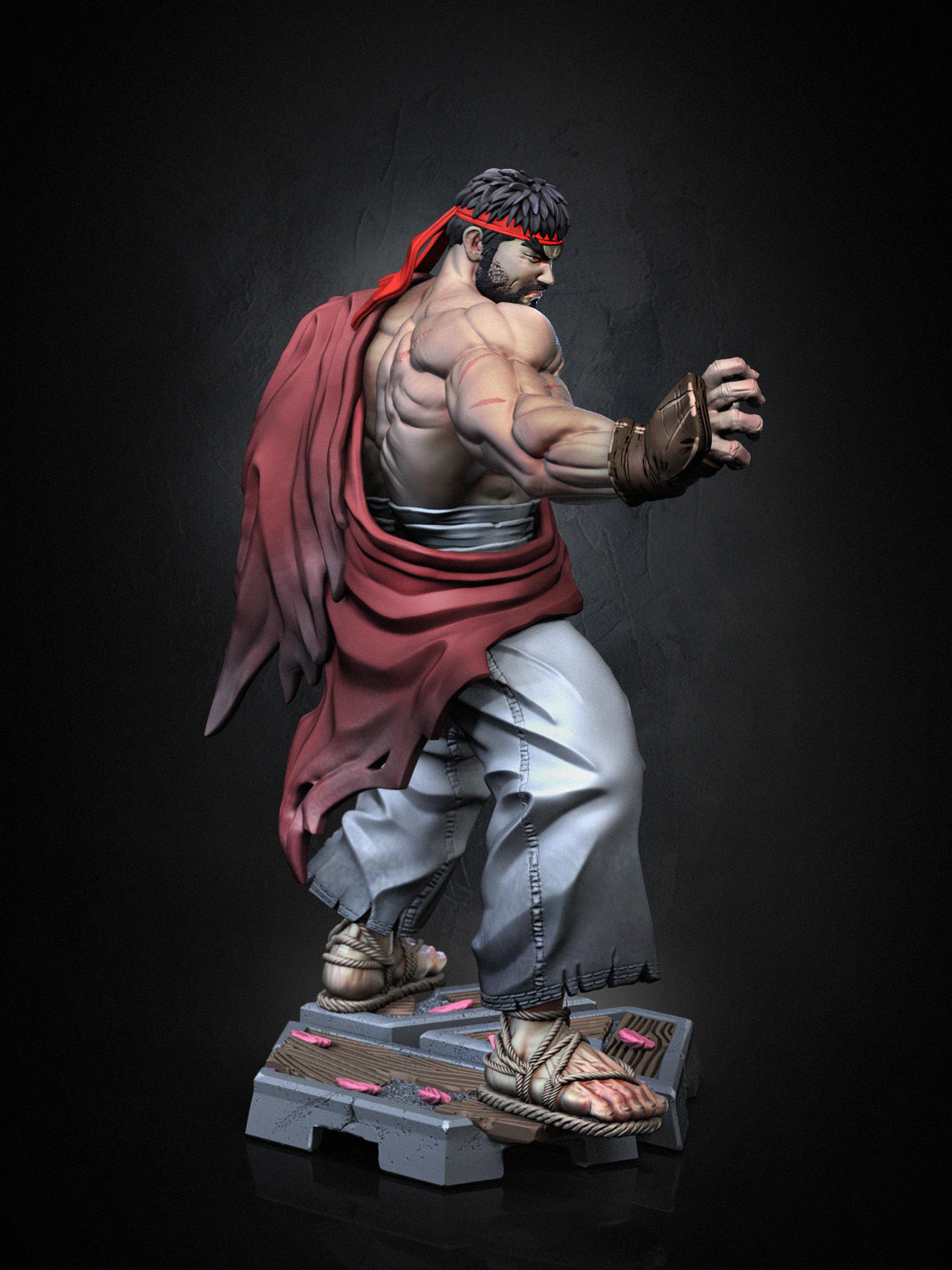 Ryu Street Fighter 3D print model_12