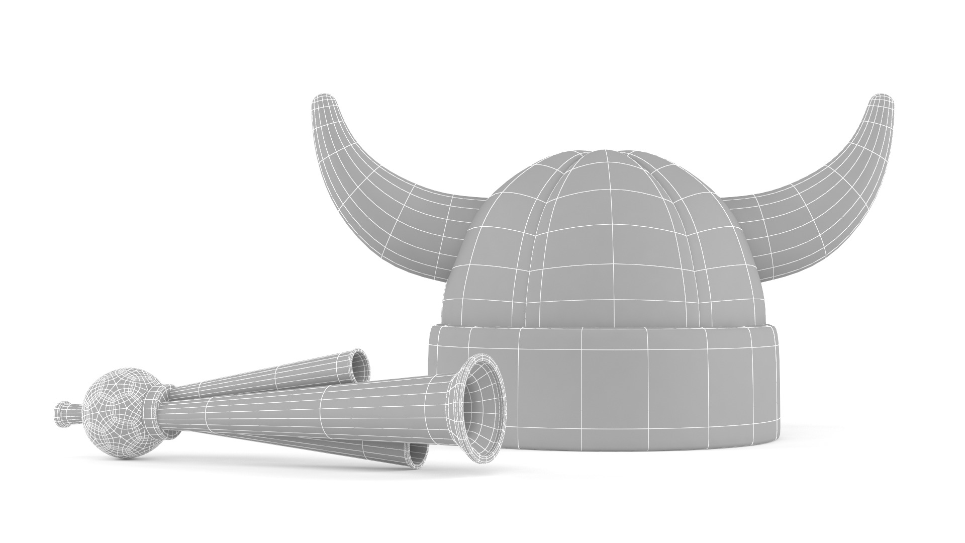 Football Fan Horn 3D model_6