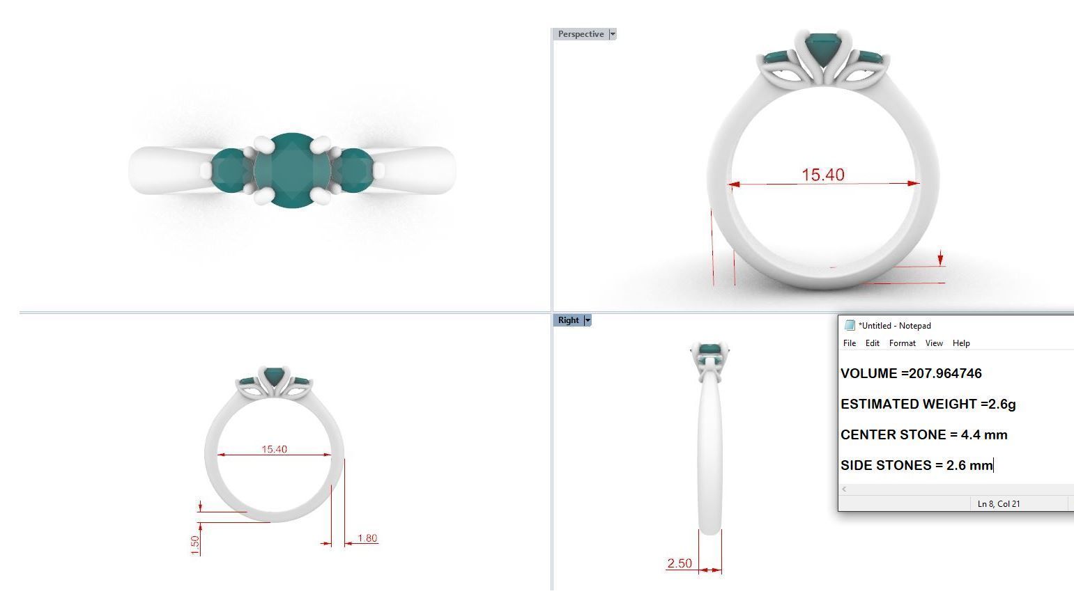 ENGAGEMENT RING 3 3D print model_3