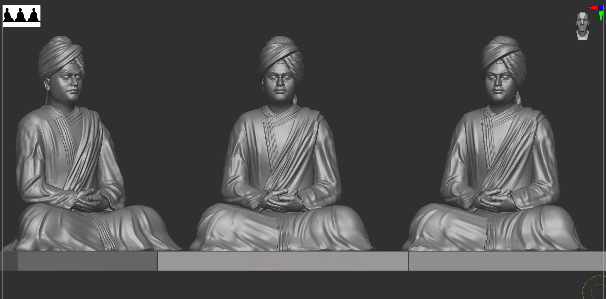 Swami Vivekanand 3D print model