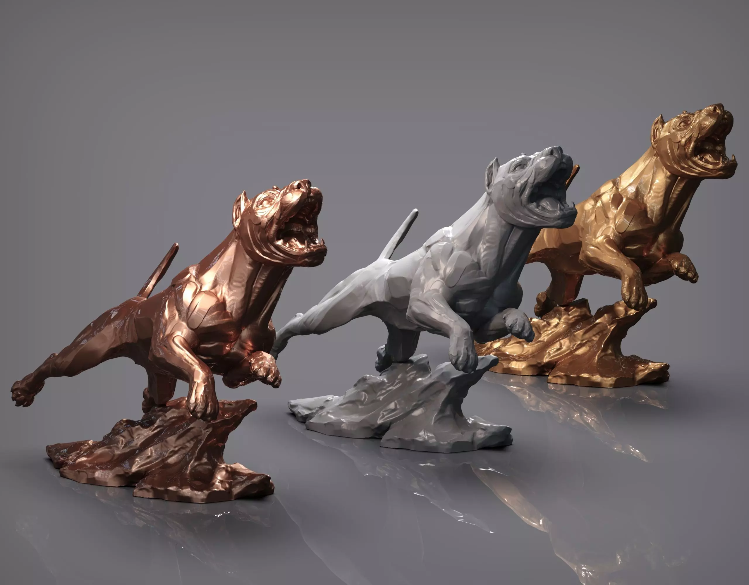 Pitbull jumpin 3D print model_0