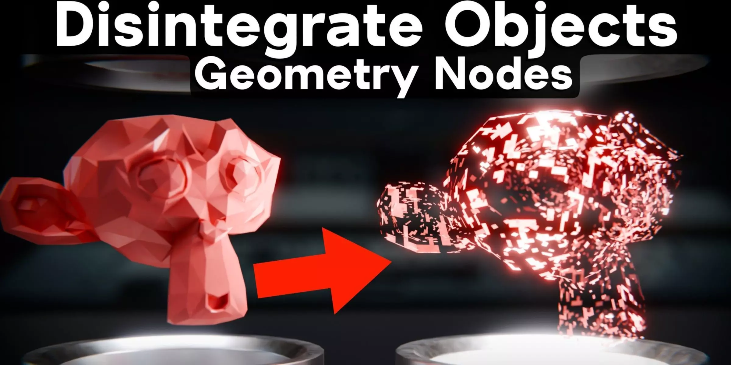 Disintegrate Objects - Geometry Nodes - Blender Free 3D model