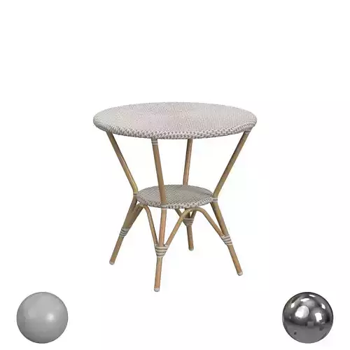 Butler Specialty Tobias Outdoor Rattan Round Bistro Table