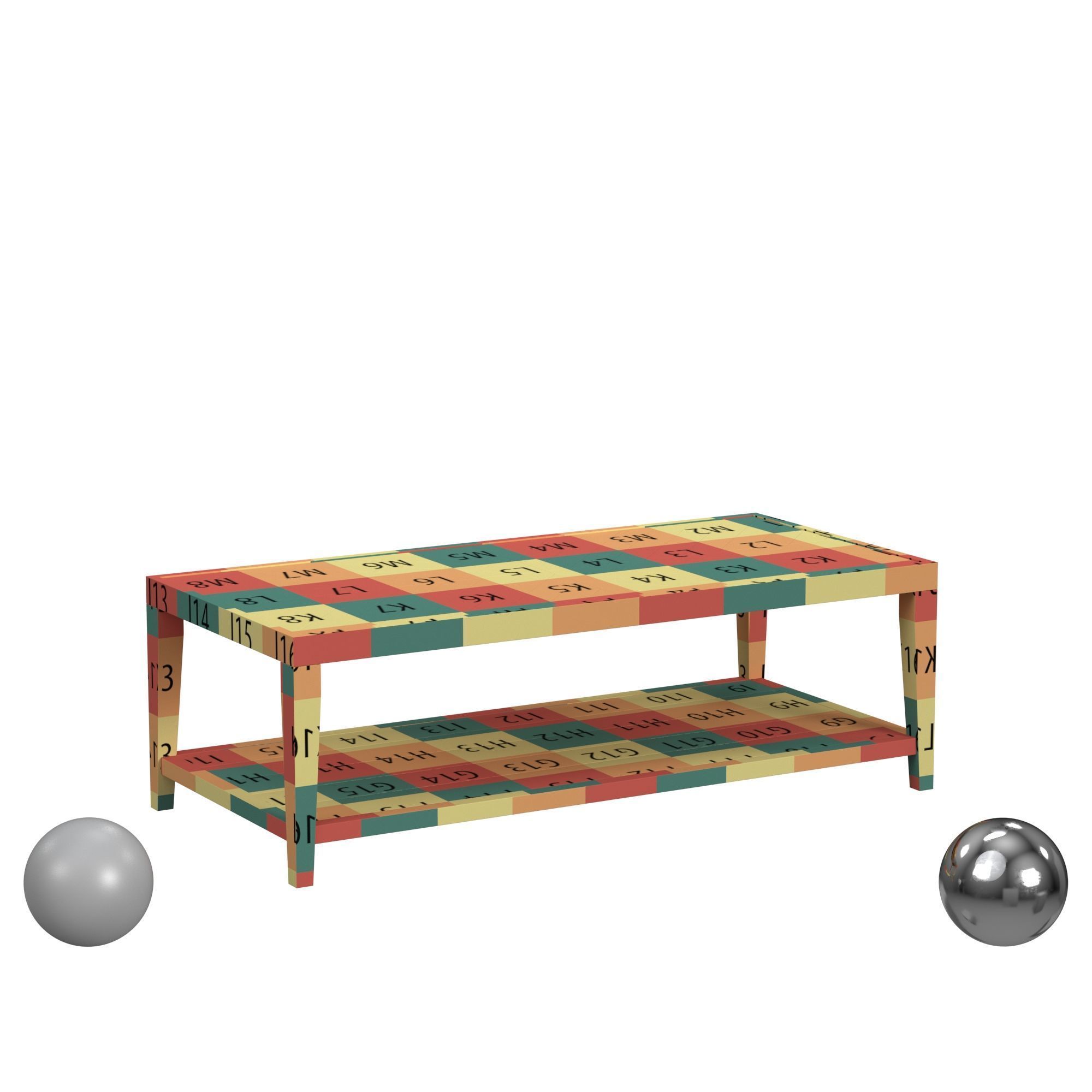 Cliffside Gray Coffee Table 3D model_2