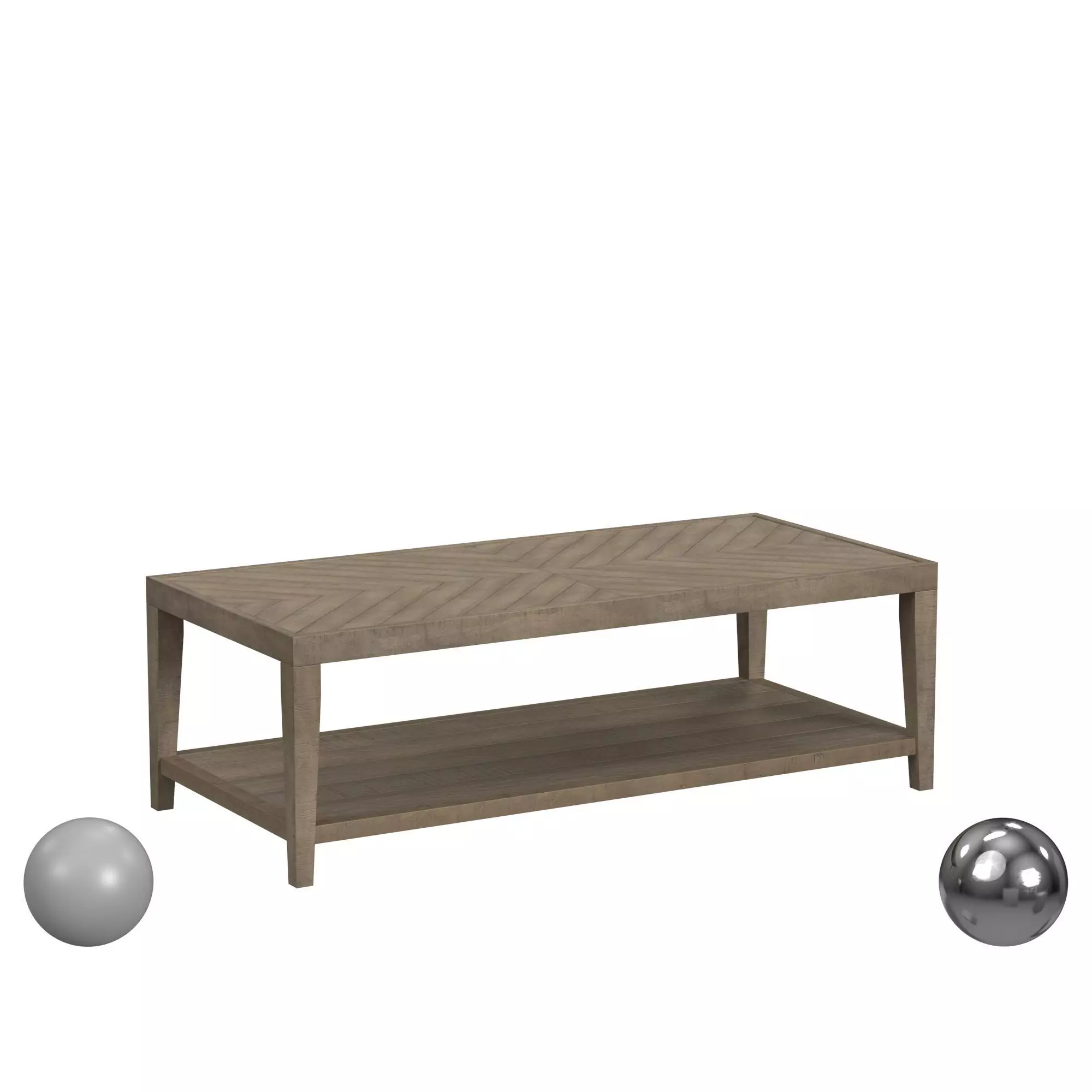 Cliffside Gray Coffee Table 3D model_0