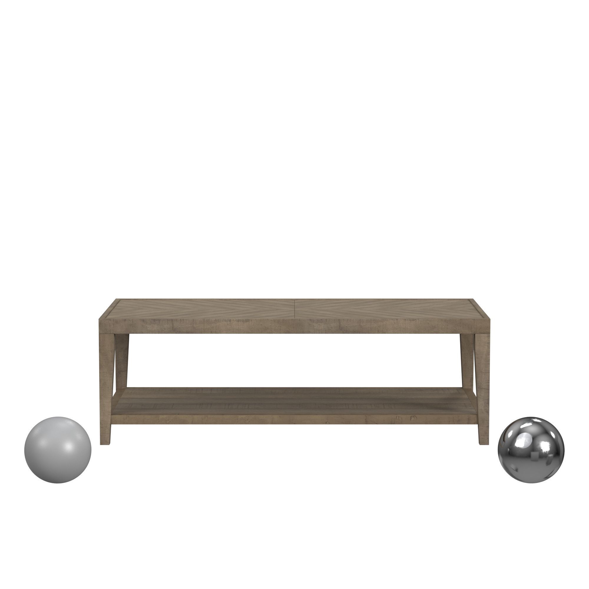 Cliffside Gray Coffee Table 3D model_1