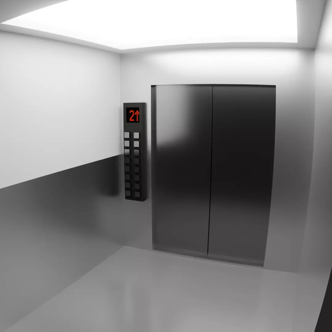 Elevator And Corridor Design  3D model_0