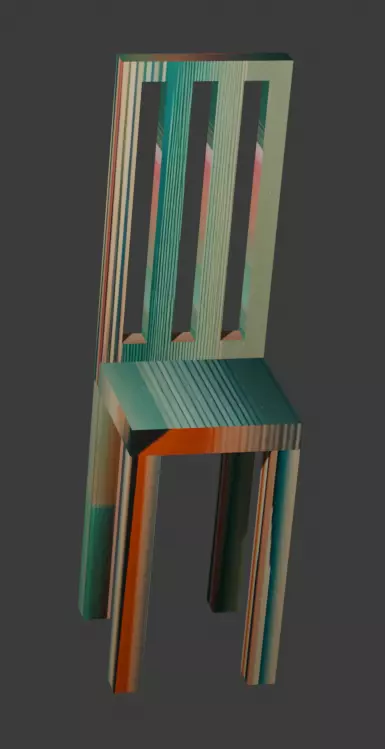 VHS Chair Free low-poly 3D model
