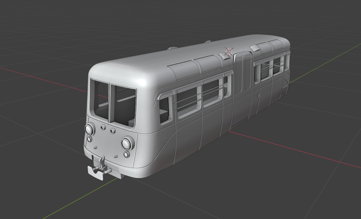1949 Southend on Sea Pier Railway 4 Wheel Single Deck Car 3D print model_10