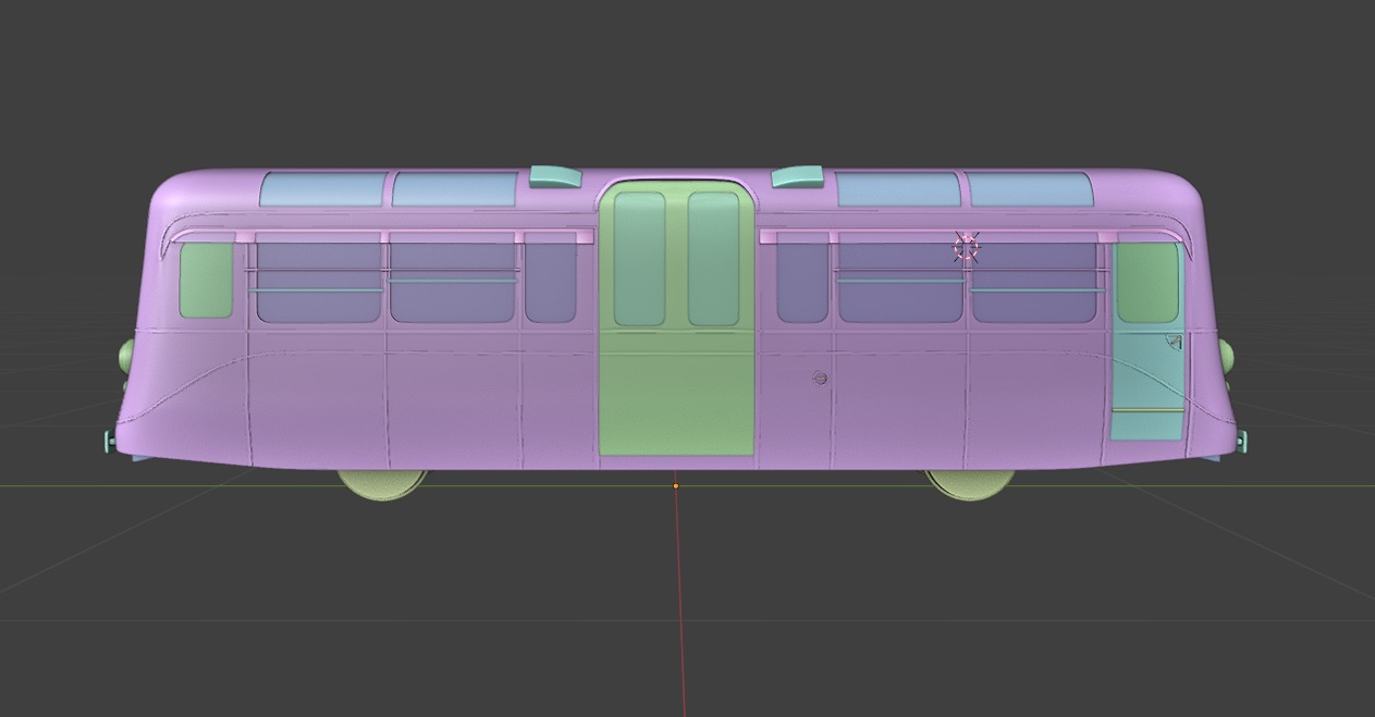 1949 Southend on Sea Pier Railway 4 Wheel Single Deck Car 3D print model_6