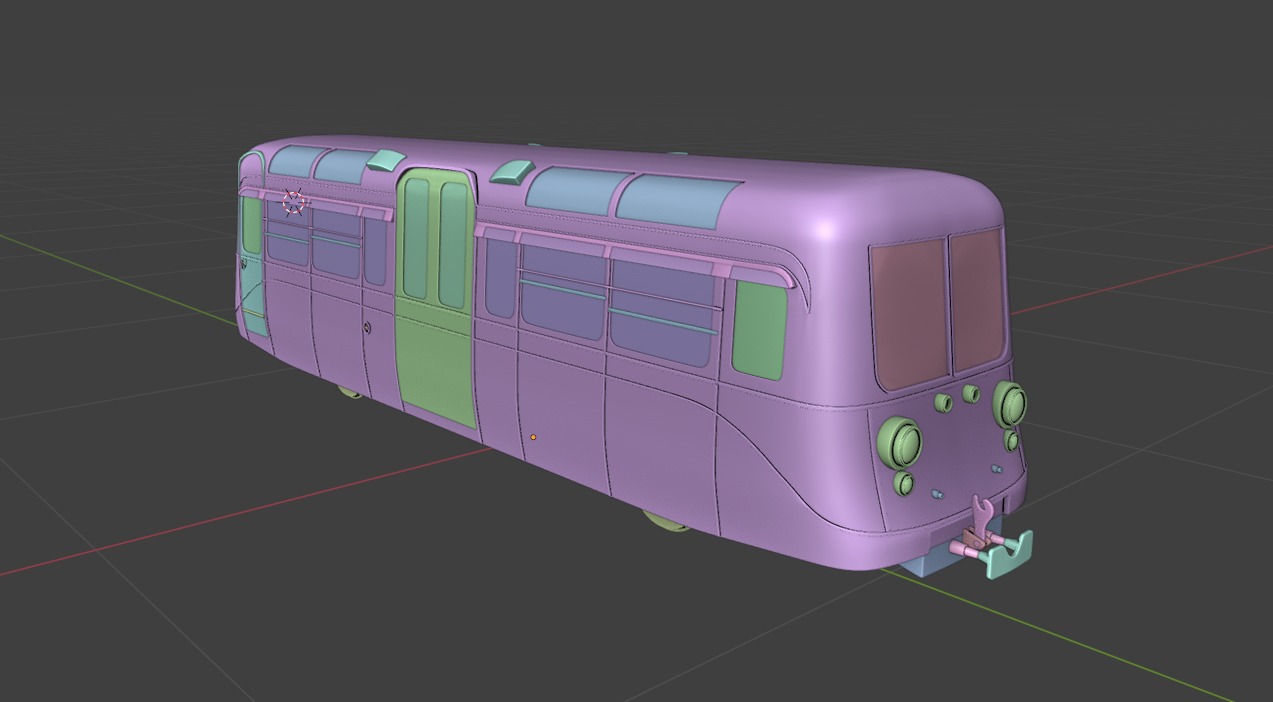 1949 Southend on Sea Pier Railway 4 Wheel Single Deck Car 3D print model_9