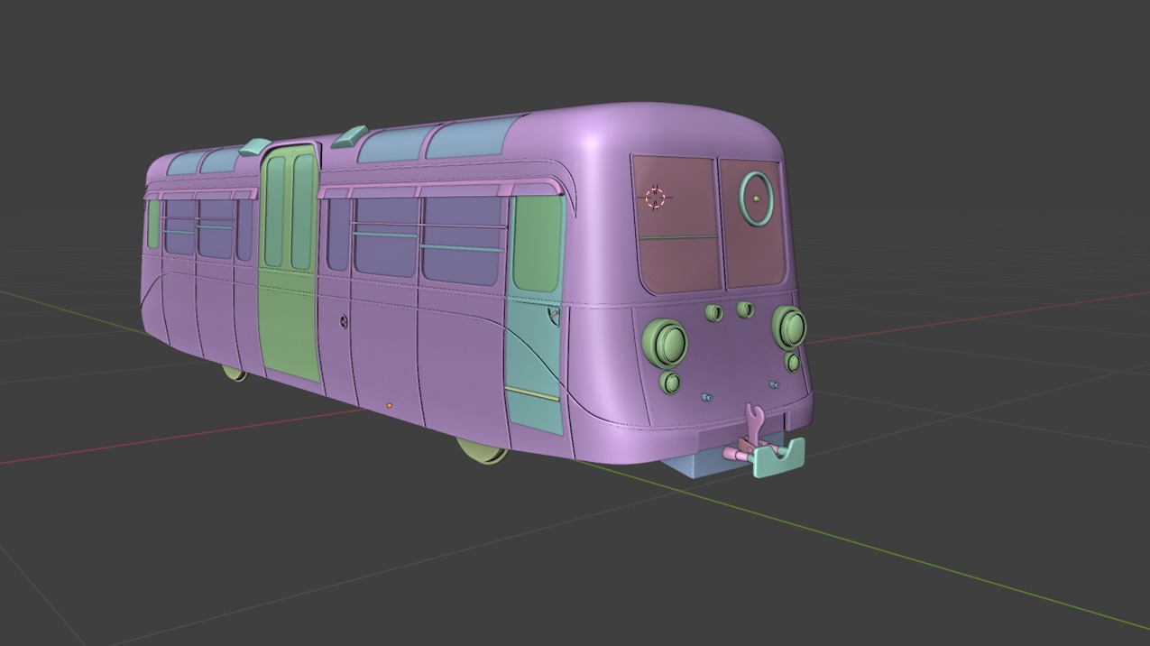 1949 Southend on Sea Pier Railway 4 Wheel Single Deck Car 3D print model_3