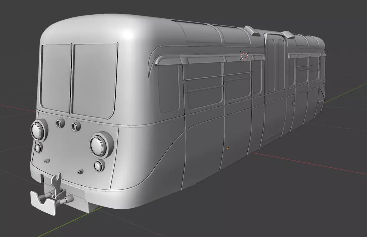 1949 Southend on Sea Pier Railway 4 Wheel Single Deck Car 3D print model_0