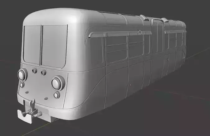 1949 Southend on Sea Pier Railway 4 Wheel Single Deck Car 3D print model