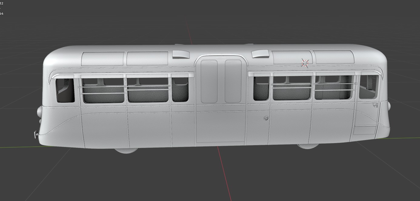 1949 Southend on Sea Pier Railway 4 Wheel Single Deck Car 3D print model_11