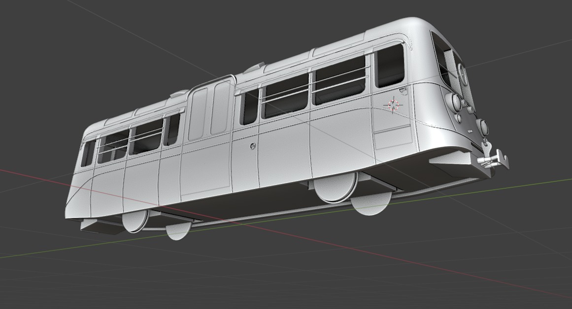 1949 Southend on Sea Pier Railway 4 Wheel Single Deck Car 3D print model_12