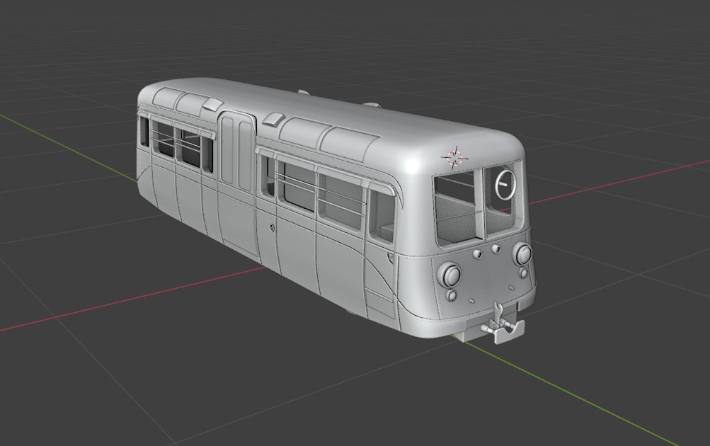 1949 Southend on Sea Pier Railway 4 Wheel Single Deck Car 3D print model_4